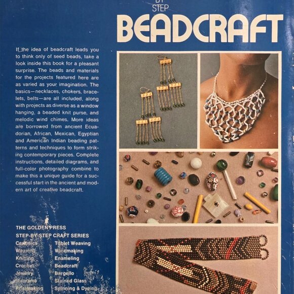 Step By Step Bead Craft 1974 Paperback Golden Press by Judith Glassman - Picture 12 of 14